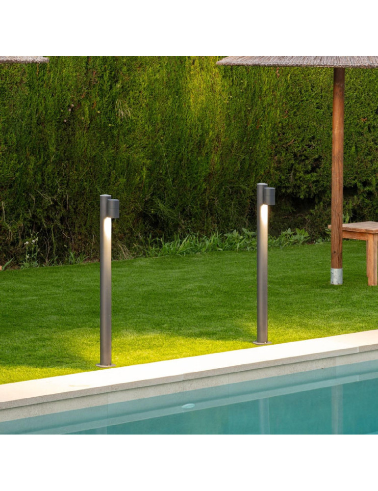 Balise Extérieure sur Pied 90 cm en Acier Inoxydable Stone