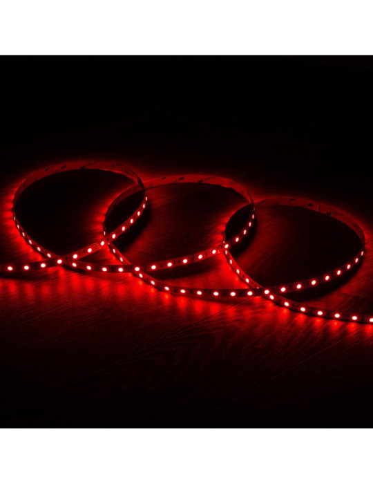 Ruban LED RGB 12V DC SMD5050 60LED/m 5m IP20 Largeur 10mm Coupe 5cm