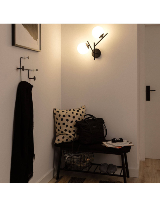 Lampe Murale Métal et Verre Balts