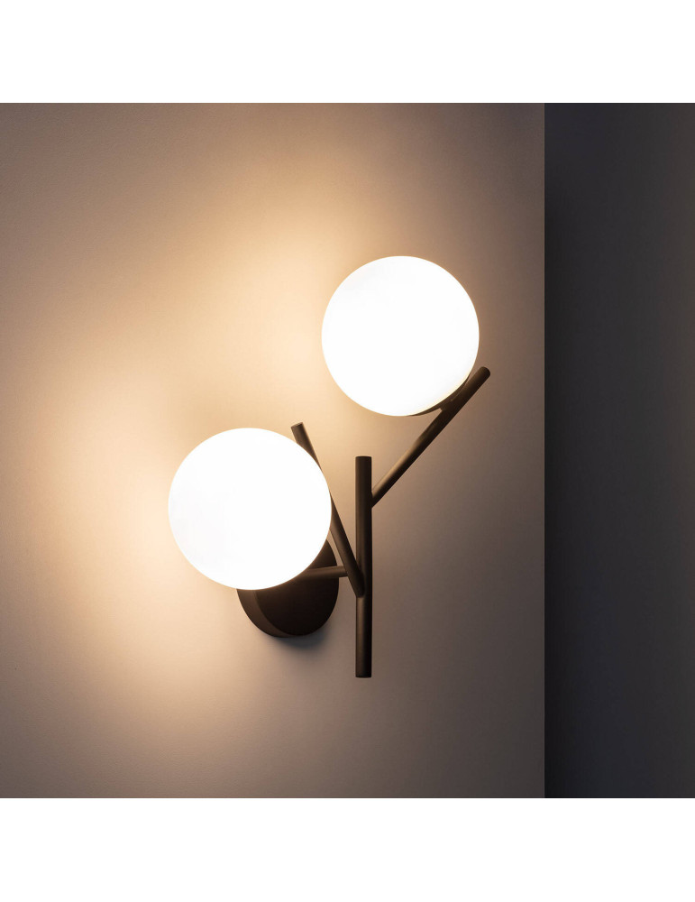 Lampe Murale Métal et Verre Balts