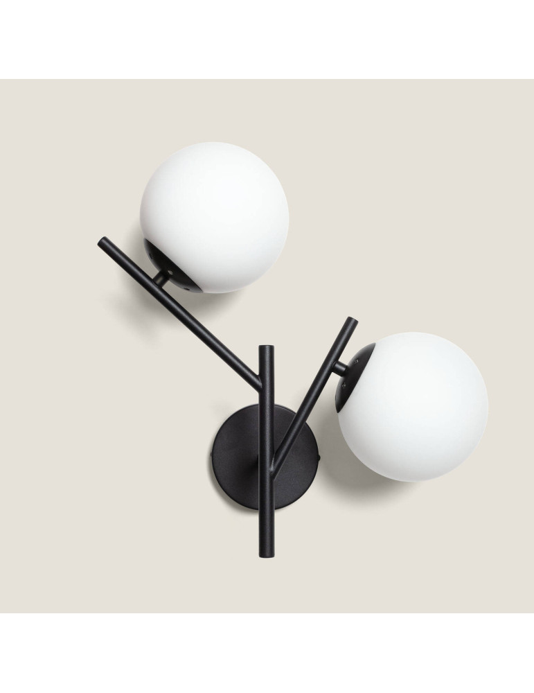 Lampe Murale Métal et Verre Balts
