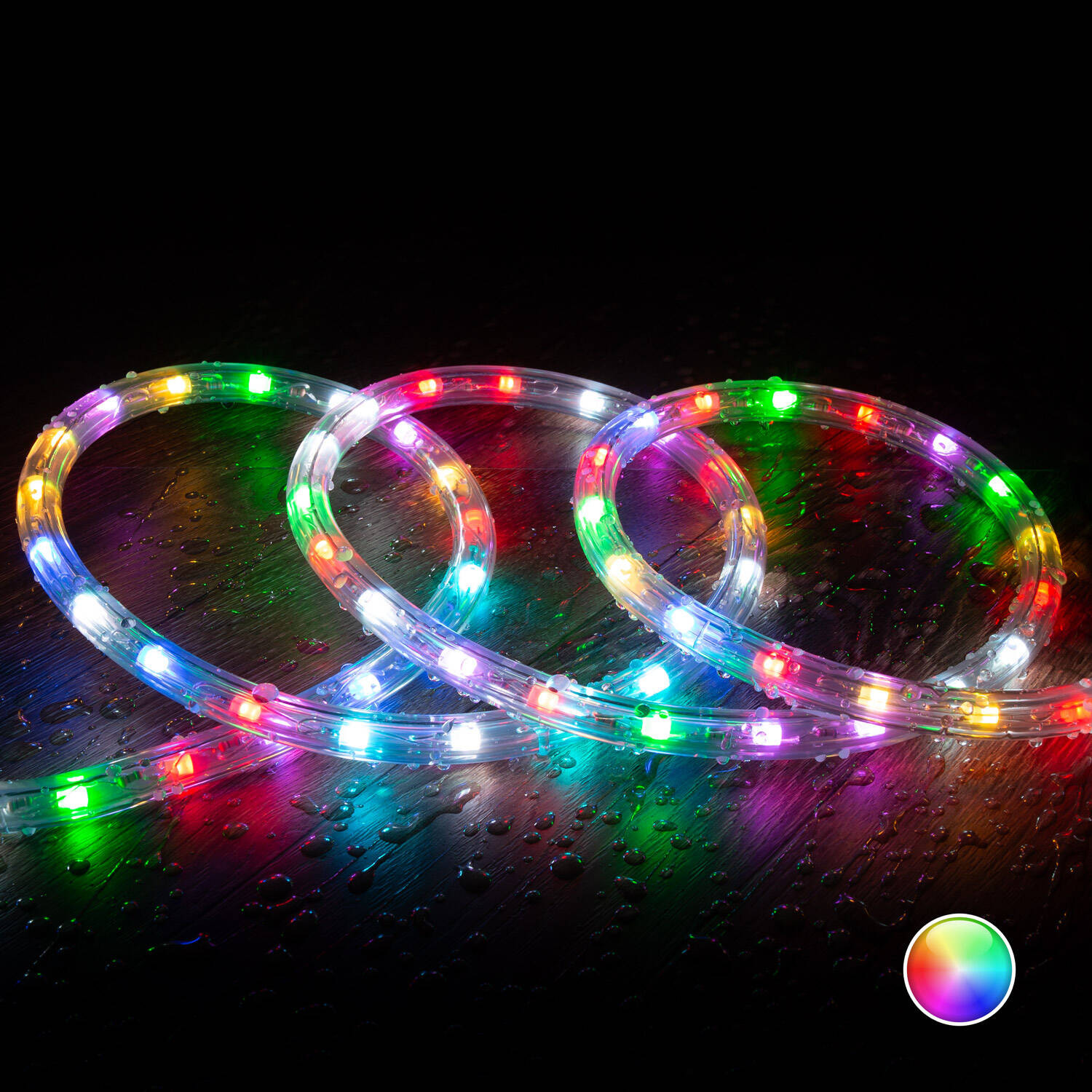Gaine LED Ronde 220V AC 36LED/m RGB IP65 Coupe tous les 100 cm 1 m RGB