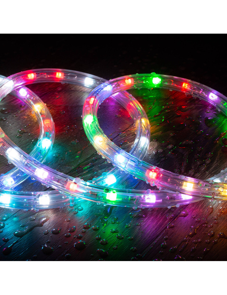 Gaine LED Ronde 220V AC 36 LED/m RGB IP65 Coupe tous les 100 cm sur Mesure