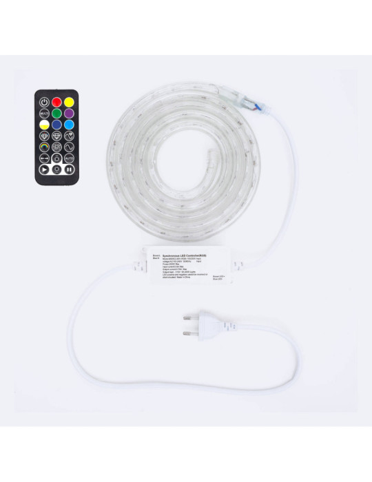 Gaine LED Ronde 220V AC 36 LED/m RGB IP65 Coupe tous les 100 cm sur Mesure