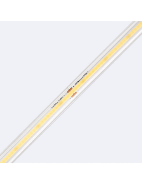 Ruban LED 220V COB 320 LED/m Blanc Froid IP65 CRI90 Largeur 12mm Coupe tous les 50cm