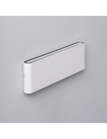 Applique Murale Extérieure LED 20W Aluminium Rectangulaire Éclairage Double Face Blanche