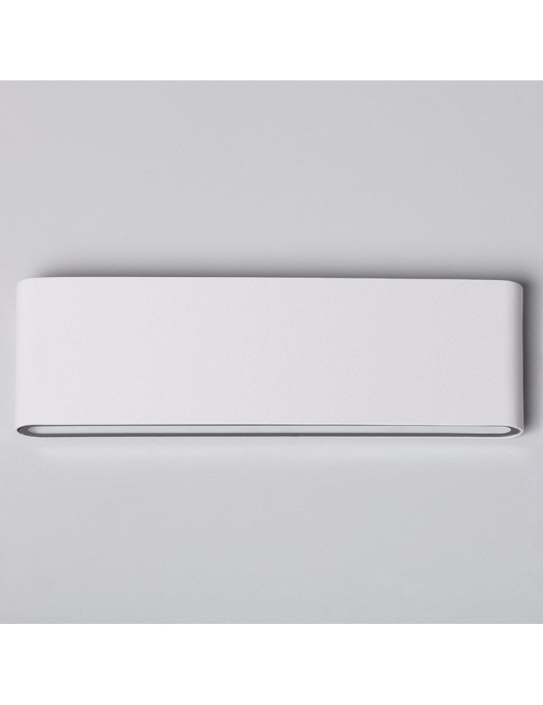 Applique Murale Extérieure LED 20W Aluminium Rectangulaire Éclairage Double Face Blanche