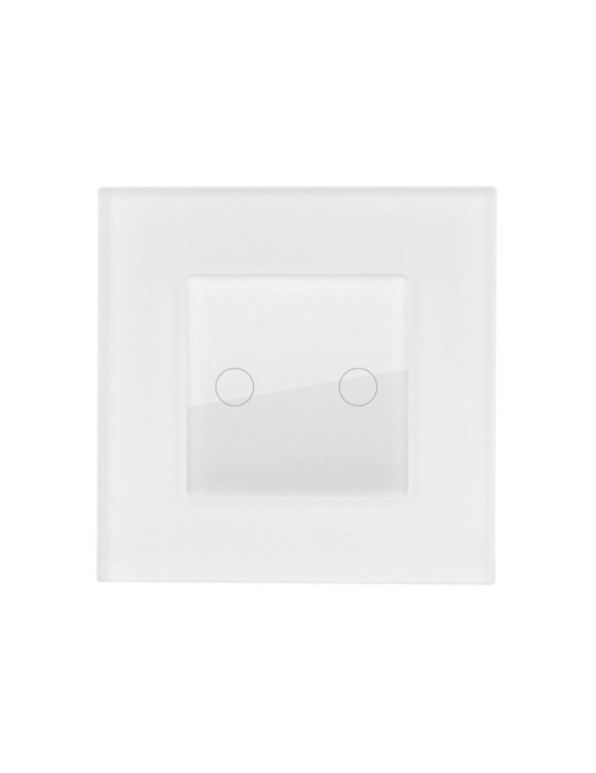 Va-et-Vient Tactile Double avec Plaque Crystal Modern