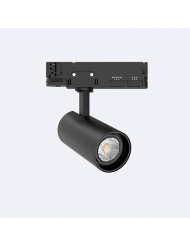 Spot LED sur Rail Triphasé 20W Fasano Dimmable CCT Noir