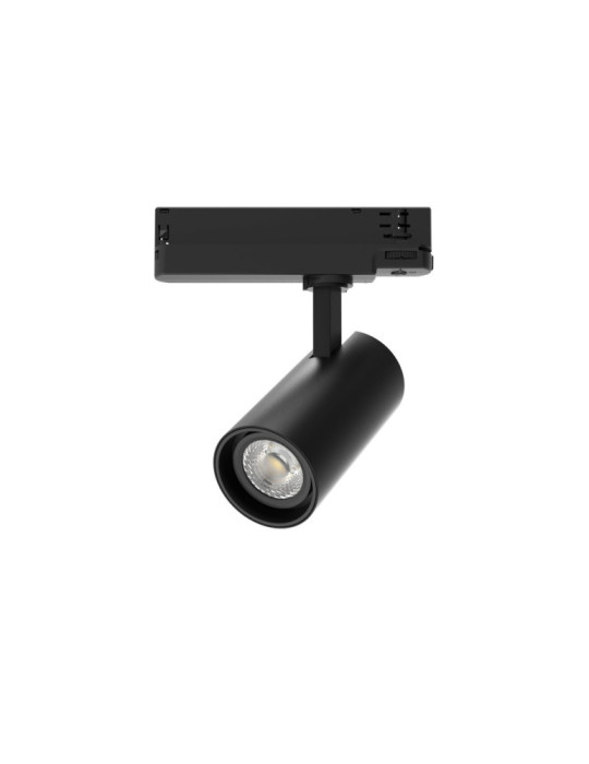Spot LED sur Rail Triphasé 20W Fasano Dimmable CCT Noir