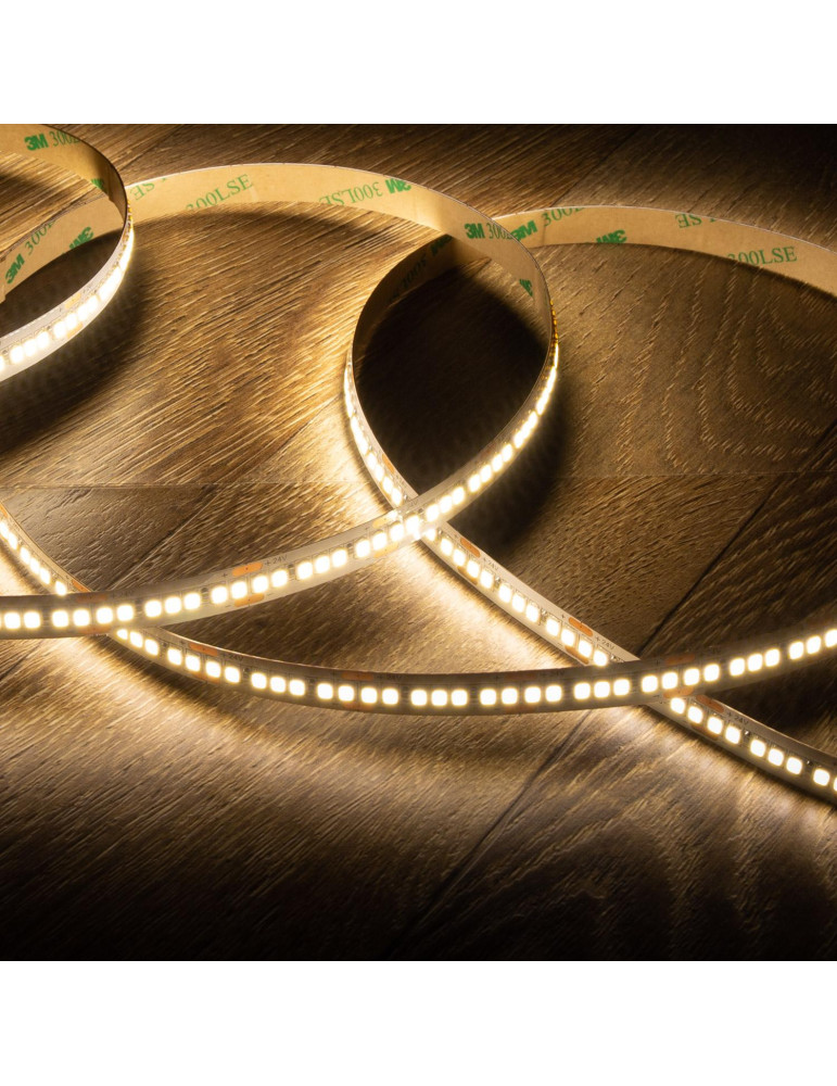 Ruban LED 24V DC SMD2835 238LED/m 5m IP20 High Lumen 4000 lm/m Largeur 10mm Coupe 3cm