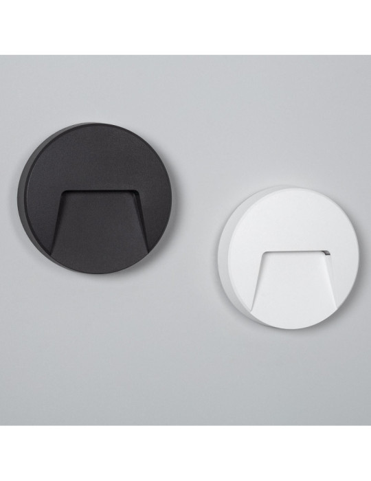 Balise LED Extérieure 3W En Saillie au Mur Ronde Nilsa Blanche