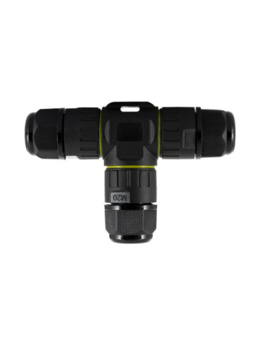 Connecteur Câble Étanche 3 Contacts Type T 0.5mm²- 2.5mm² IP68