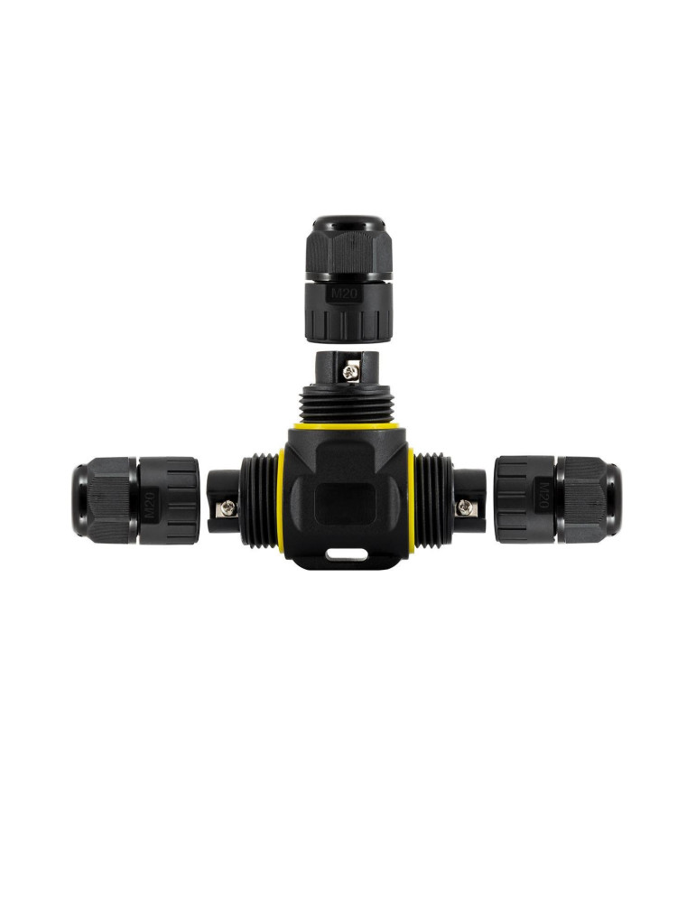 Connecteur Câble Étanche 3 Contacts Type T 0.5mm²- 2.5mm² IP68