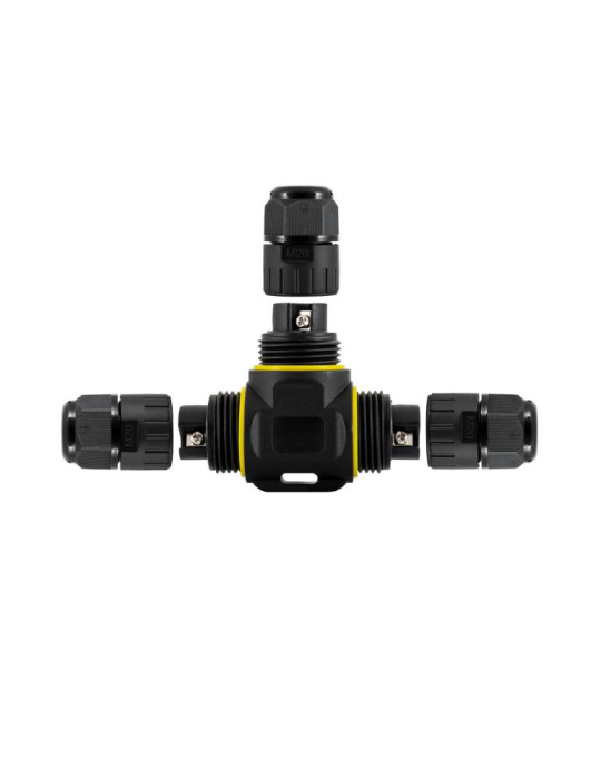 Connecteur Câble Étanche 3 Contacts Type T 0.5mm²- 2.5mm² IP68