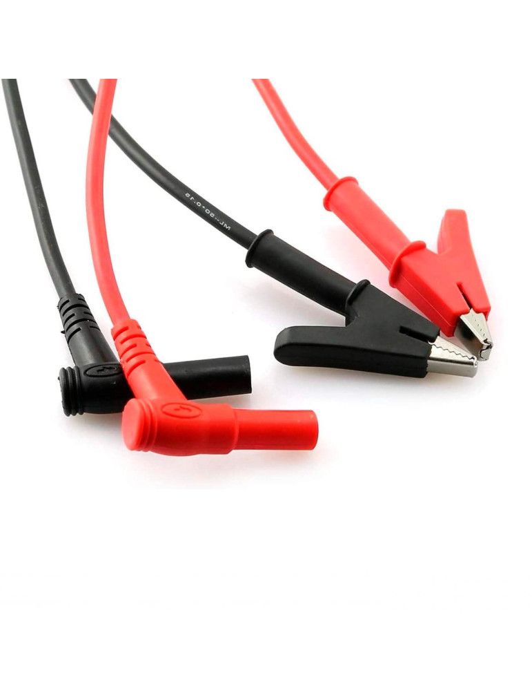 Cordons de Mesure Universels + Pinces Crocodiles pour Multimètres