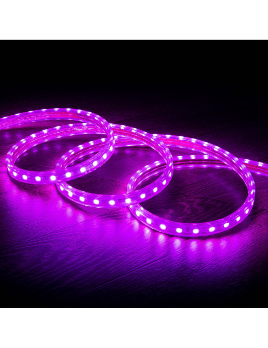 Ruban LED 220V AC 60LED/m RGB IP65 sur Mesure Largeur 16mm Coupe tous les 100cm