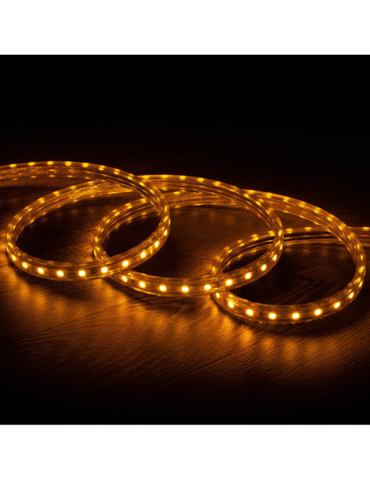 Ruban LED 220V AC 60LED/m RGB IP65 sur Mesure Largeur 16mm Coupe tous les 100cm