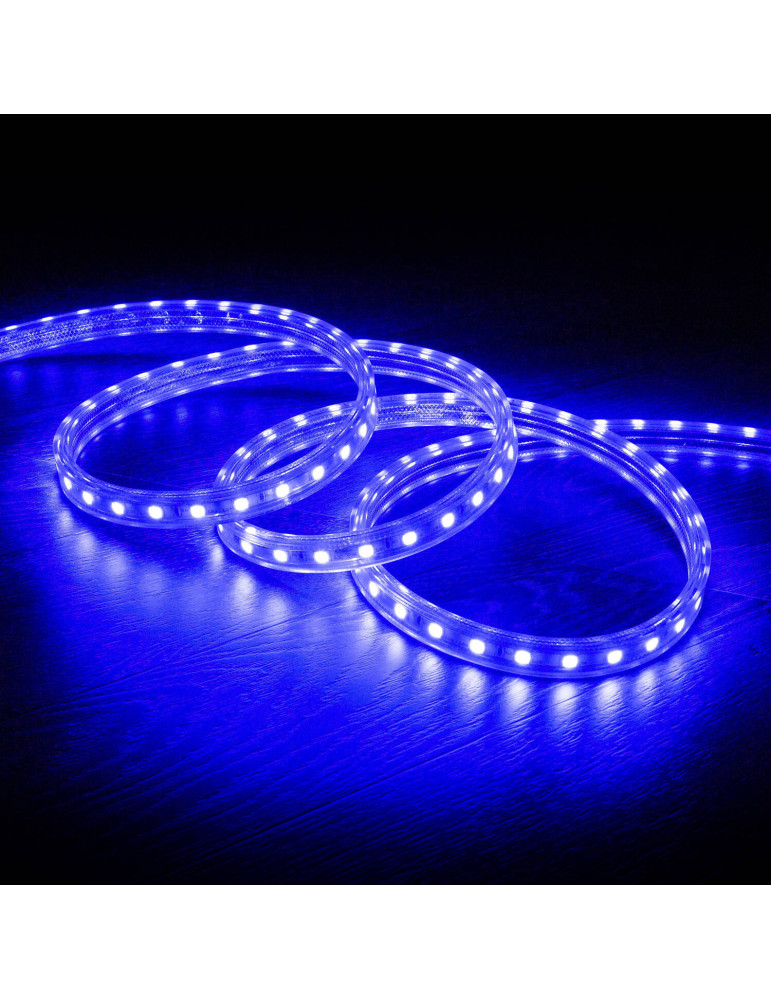 Ruban LED 220V AC 60LED/m RGB IP65 sur Mesure Largeur 16mm Coupe tous les 100cm