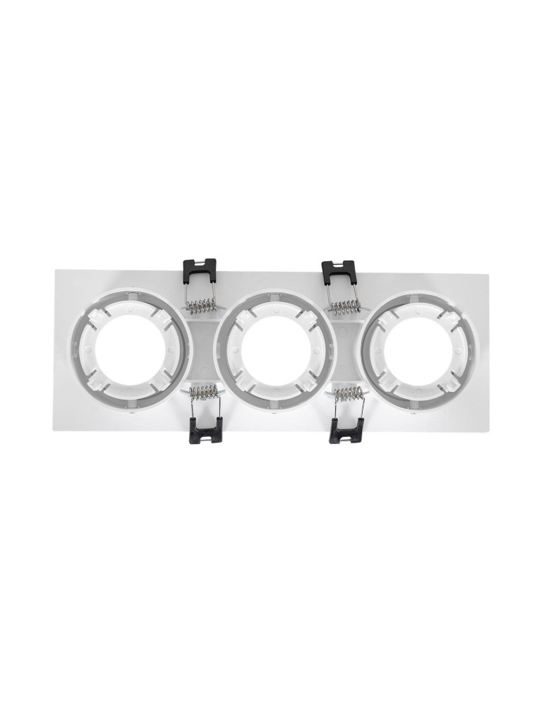 Spot Downlight Carré Inclinable GU10 6W Coupe 75x235mm PC