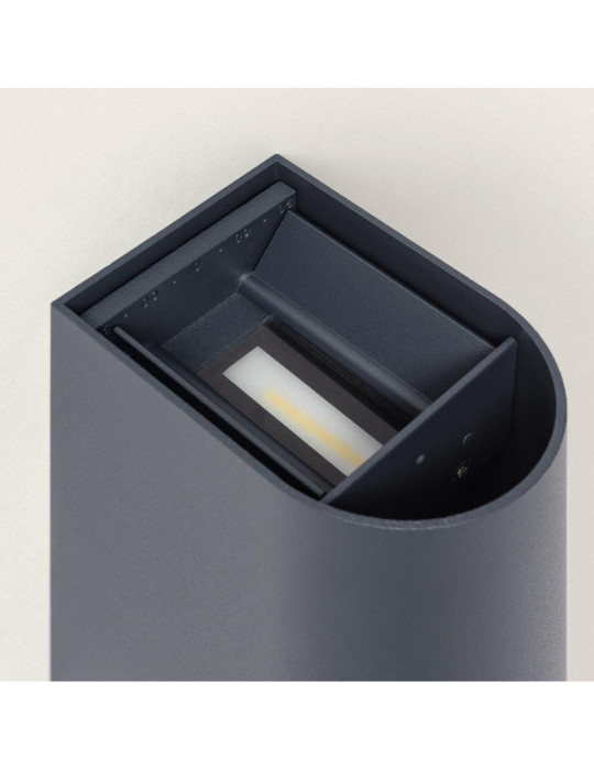 Applique Murale Extérieure LED 10 W Aluminium Éclairage Double Face CCT Sélectionnable Oscilum Round