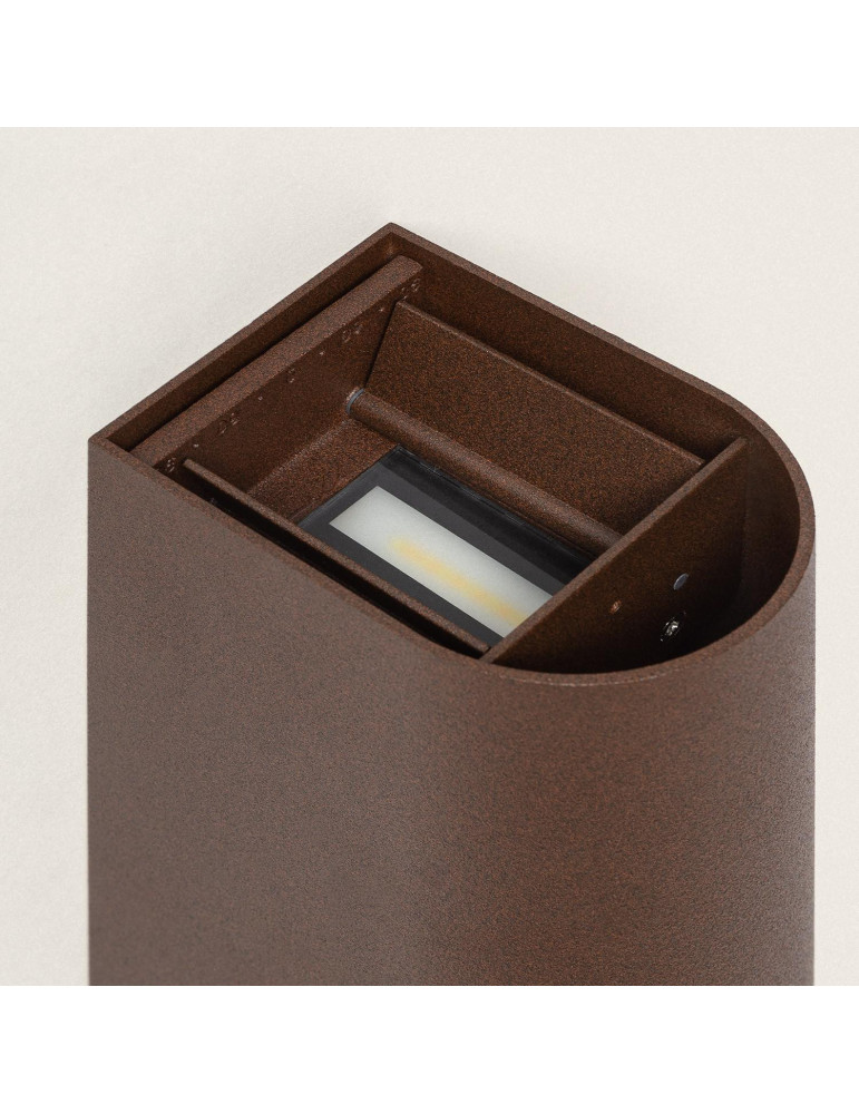 Applique Murale Extérieure LED 10 W Aluminium Éclairage Double Face CCT Sélectionnable Oscilum Round