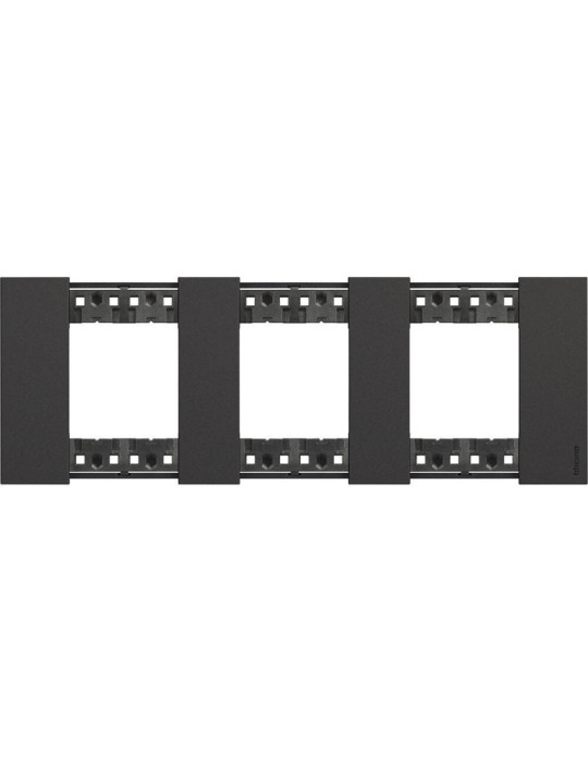 Platine de Finition 2 x 3 Modules BTicino Living Now KA4802M3K_