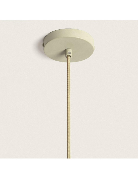 Support à Douille pour Suspension avec Câble Textile Vert