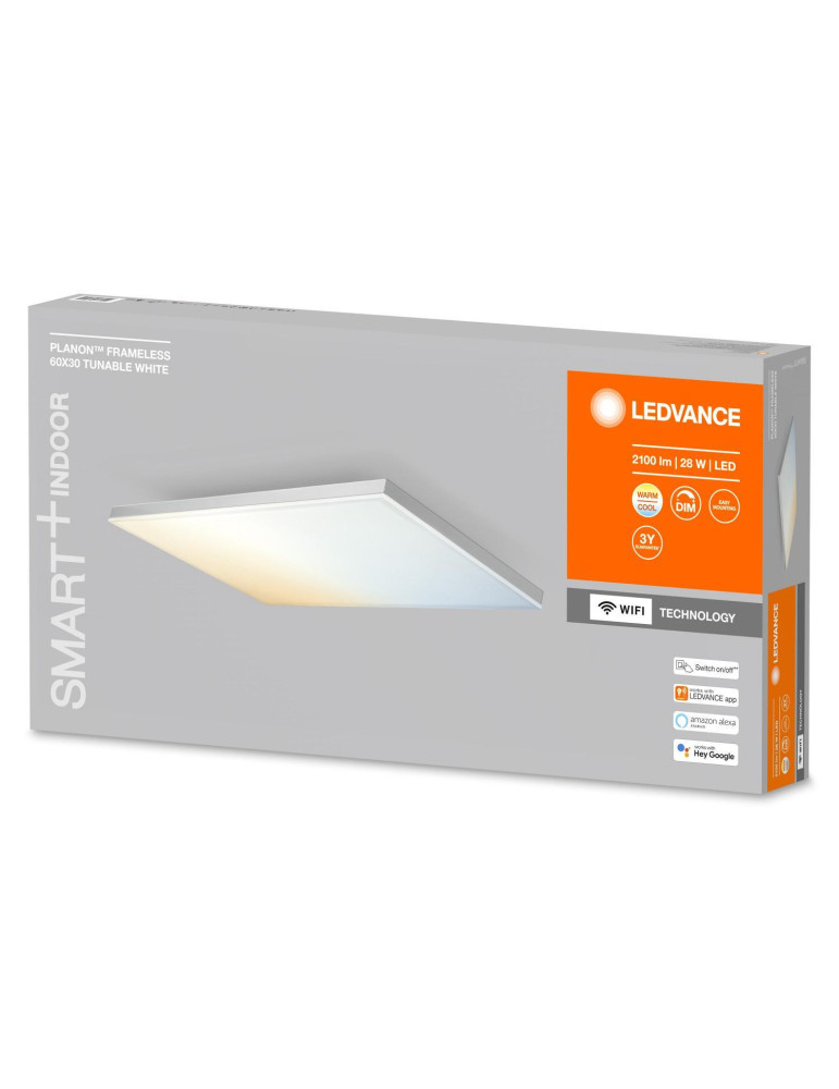 Plafonnier LED Rectangulaire 600x300 mm 28W Smart+ WiFi LEDVANCE 4058075484412