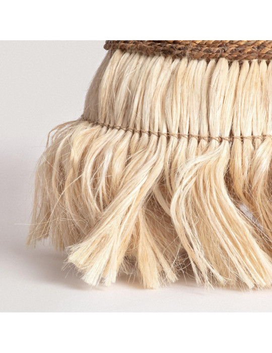 Abat-jour Suspension Rotin et Ramie Kempo Wari ILUZZIA