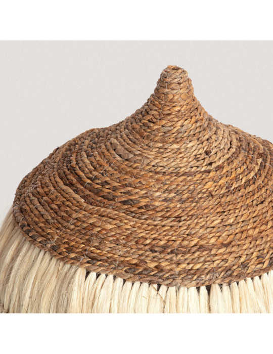 Abat-jour Suspension Rotin et Ramie Kempo Wari ILUZZIA