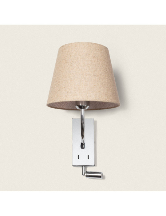 Applique Murale Métal avec Flex LED de Lecture 2.5W Silver-Teylo Conne