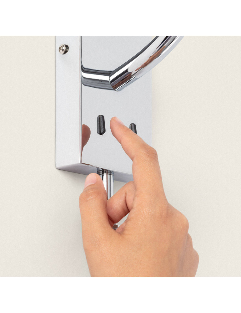 Applique Murale Métal avec Flex LED de Lecture 2.5W Silver-Teylo Conne