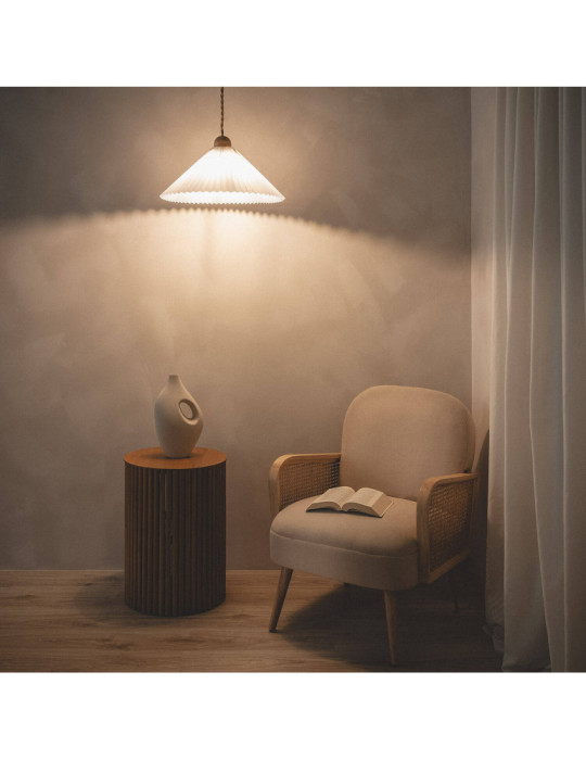 Suspension Bois et Tissu Luanda