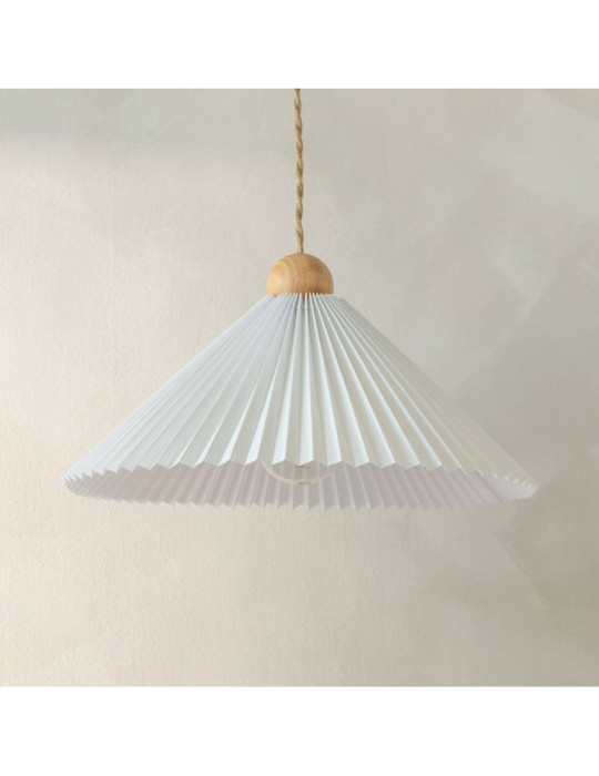 Suspension Bois et Tissu Luanda