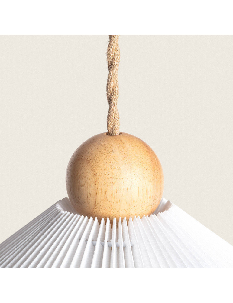 Suspension Bois et Tissu Luanda