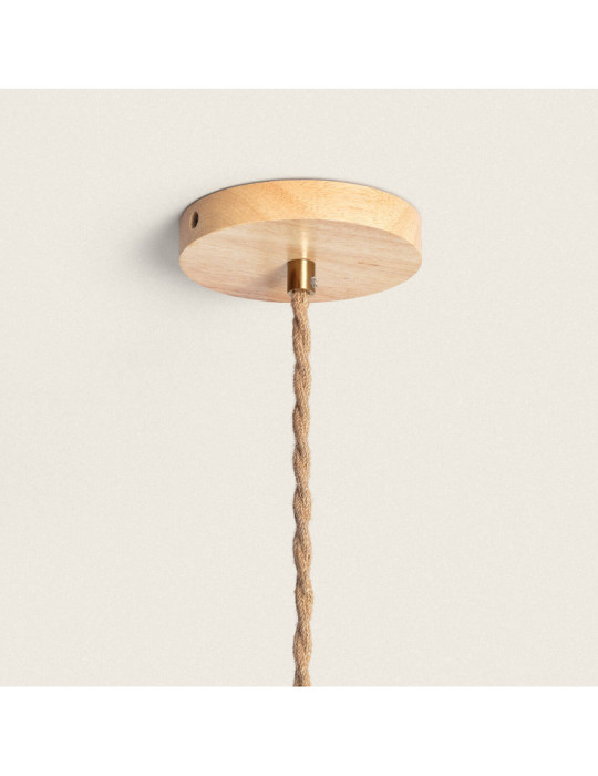 Suspension Bois et Tissu Luanda