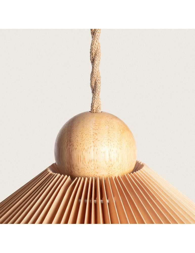 Suspension Bois et Tissu Luanda