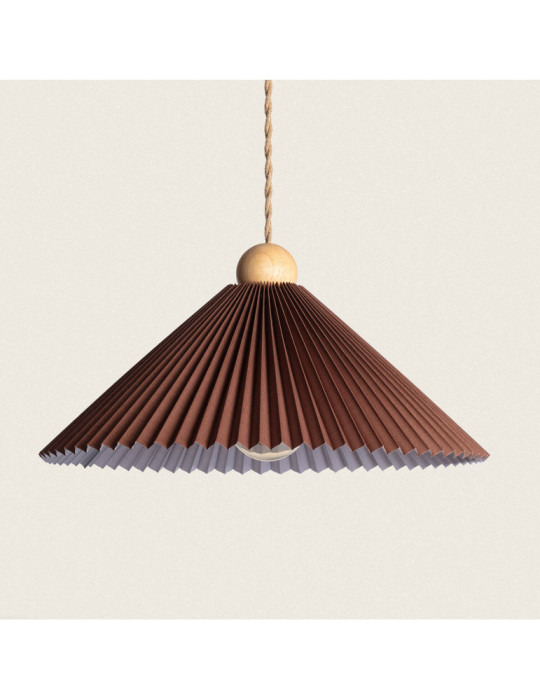 Suspension Bois et Tissu Luanda