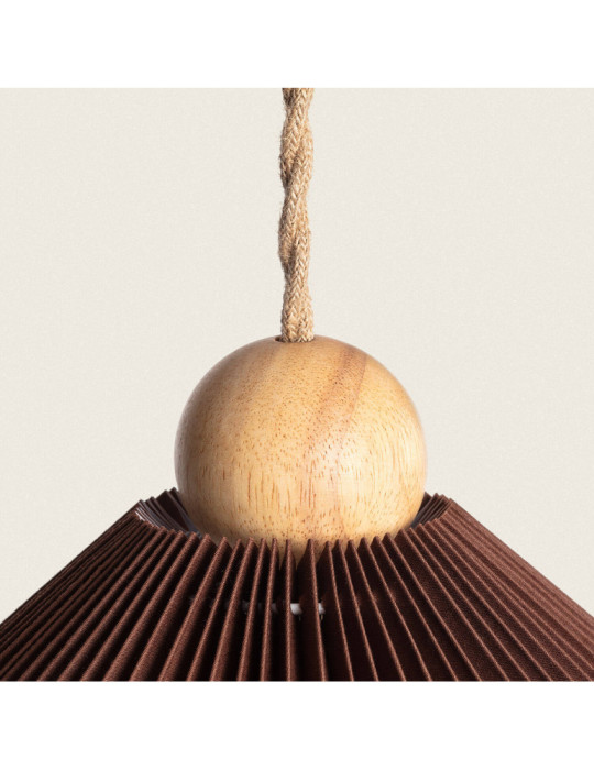 Suspension Bois et Tissu Luanda