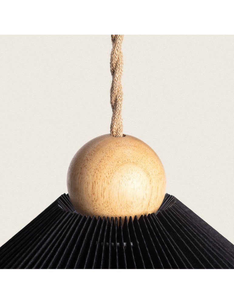 Suspension Bois et Tissu Luanda