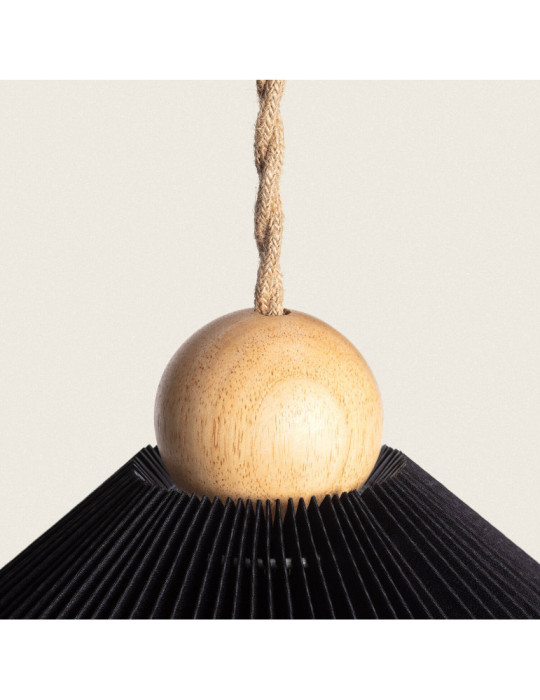 Suspension Bois et Tissu Luanda