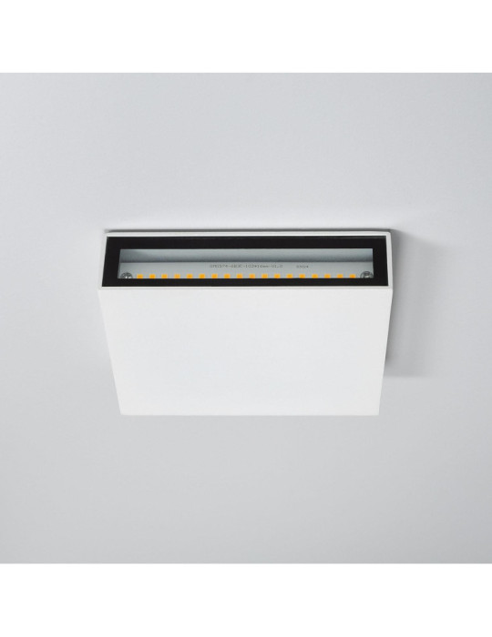 Applique Murale LED Extérieure Kaysa 6W Éclairage Double Face Carrée Blanche