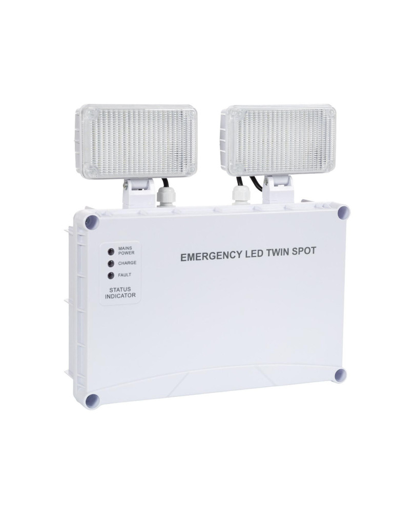 Éclairage de Sécurité LED 6W TwinSpot Carré