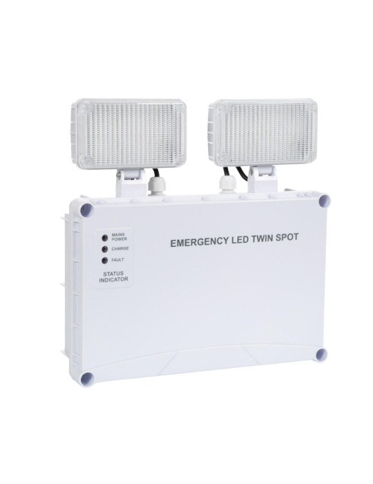 Éclairage de Sécurité LED 6W TwinSpot Carré
