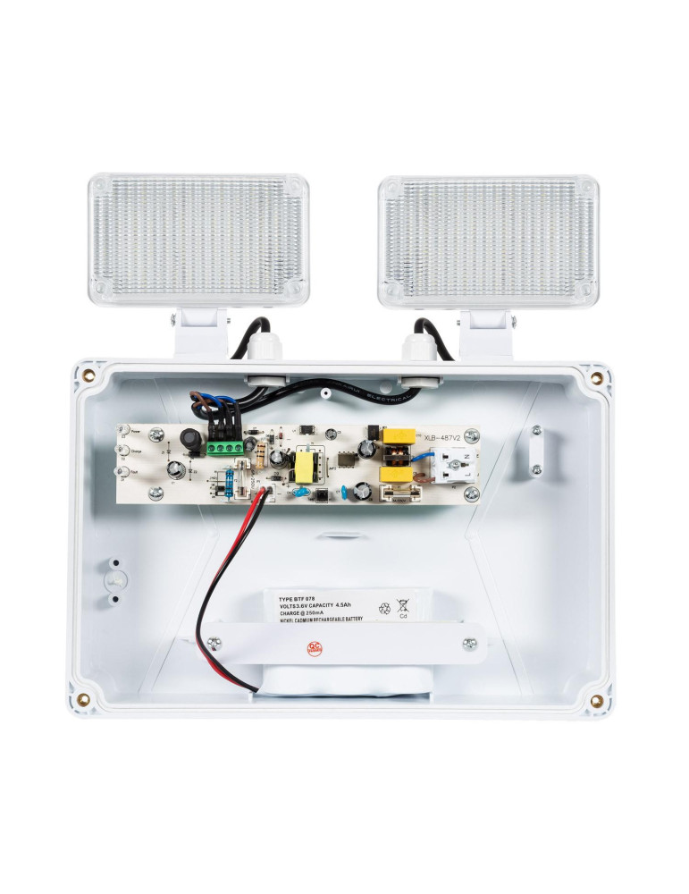 Éclairage de Sécurité LED 6W TwinSpot Carré