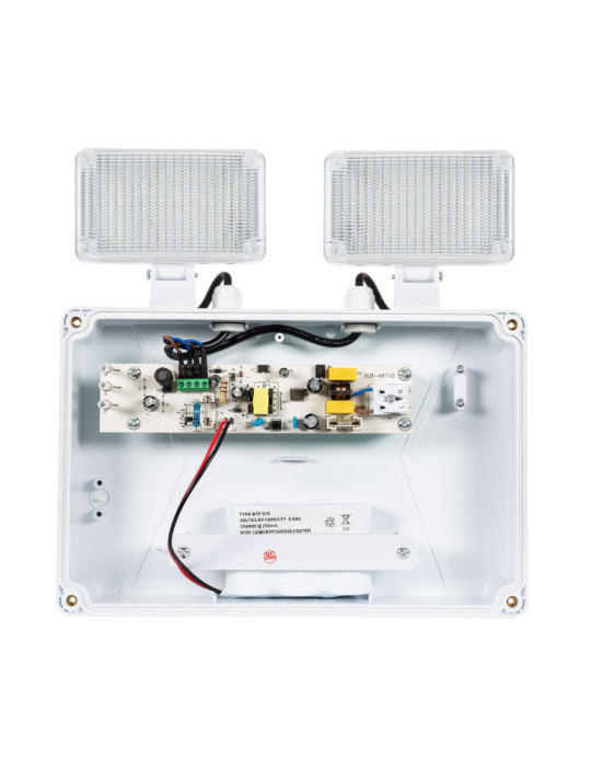 Éclairage de Sécurité LED 6W TwinSpot Carré