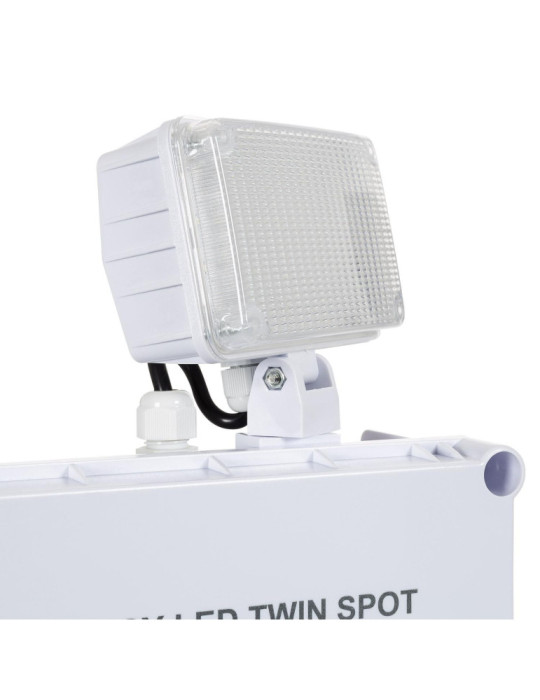 Éclairage de Sécurité LED 6W TwinSpot Carré