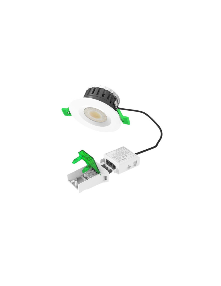 Spot Downlight Ignifuge LED 5-8W Rond Dimmable IP65 Coupe Ø 65 mm NF