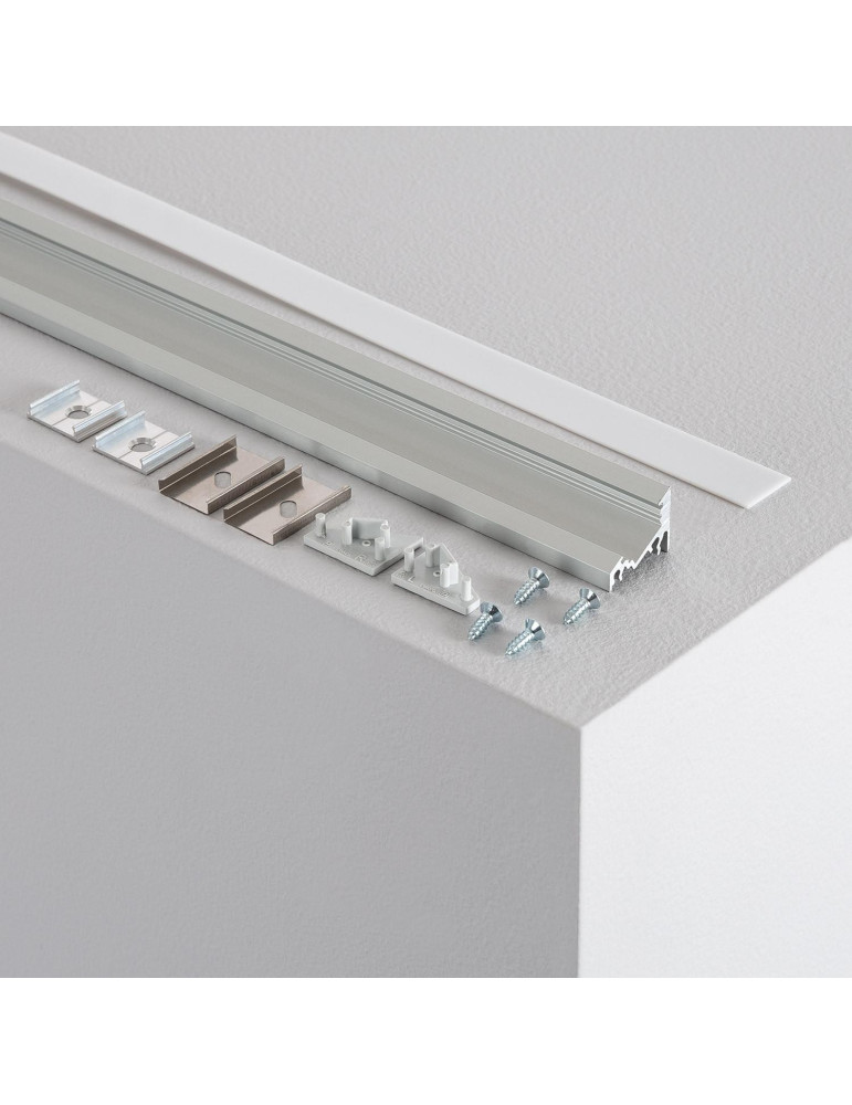 Profilé Aluminium Angle Variable 1m pour Rubans LED  jusqu'à 10mm